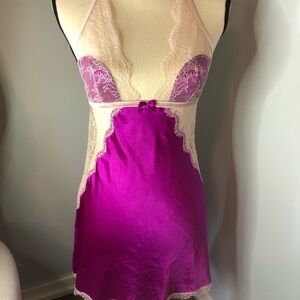 Victoria’s Secret Nightie Slip Gown Lace Chemise New size S